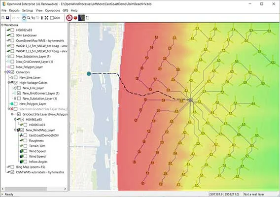Openwind Software zur Optimierung von Windpark-Layouts
