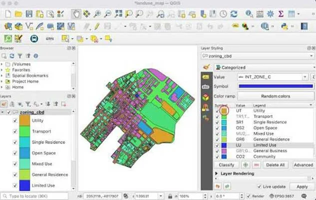 QGIS – Vektor- und Rasteranalyse mit thematischer Karte für technische Projekte